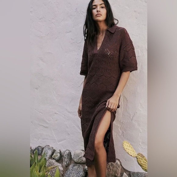 Free People Dresses & Skirts - Free people Islamorada Fauxchet Sweater Maxi dress